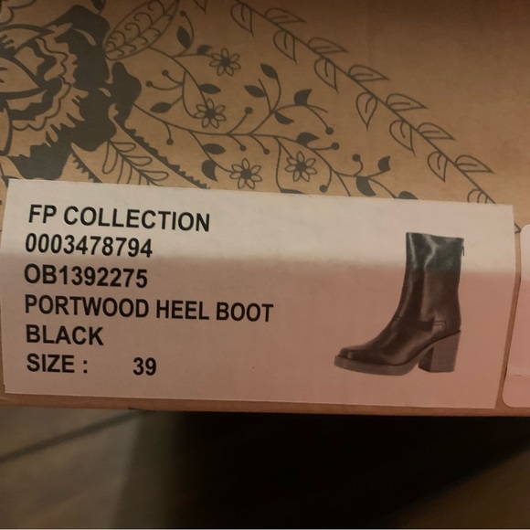 Free people black port wood heel boot - Picture 4 of 6